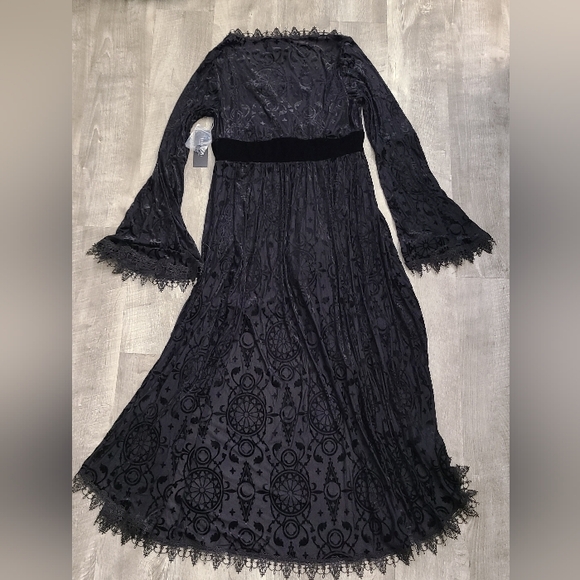 NWT Restyle, Dark Angel Burnout Duster, Black, Large fits like Medium - Picture 6 of 16